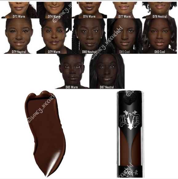NIB ☆ Kat Von D ☆ Deep 85 Warm KVD Beauty Lock-It FaceFoundation D85